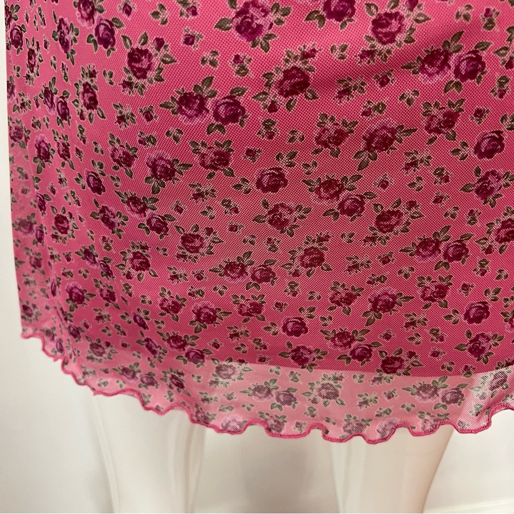 Urban Outfitters (UO) Pink floral Spaghetti Strap Mini Slip Dress --‎ S - Picture 12 of 14